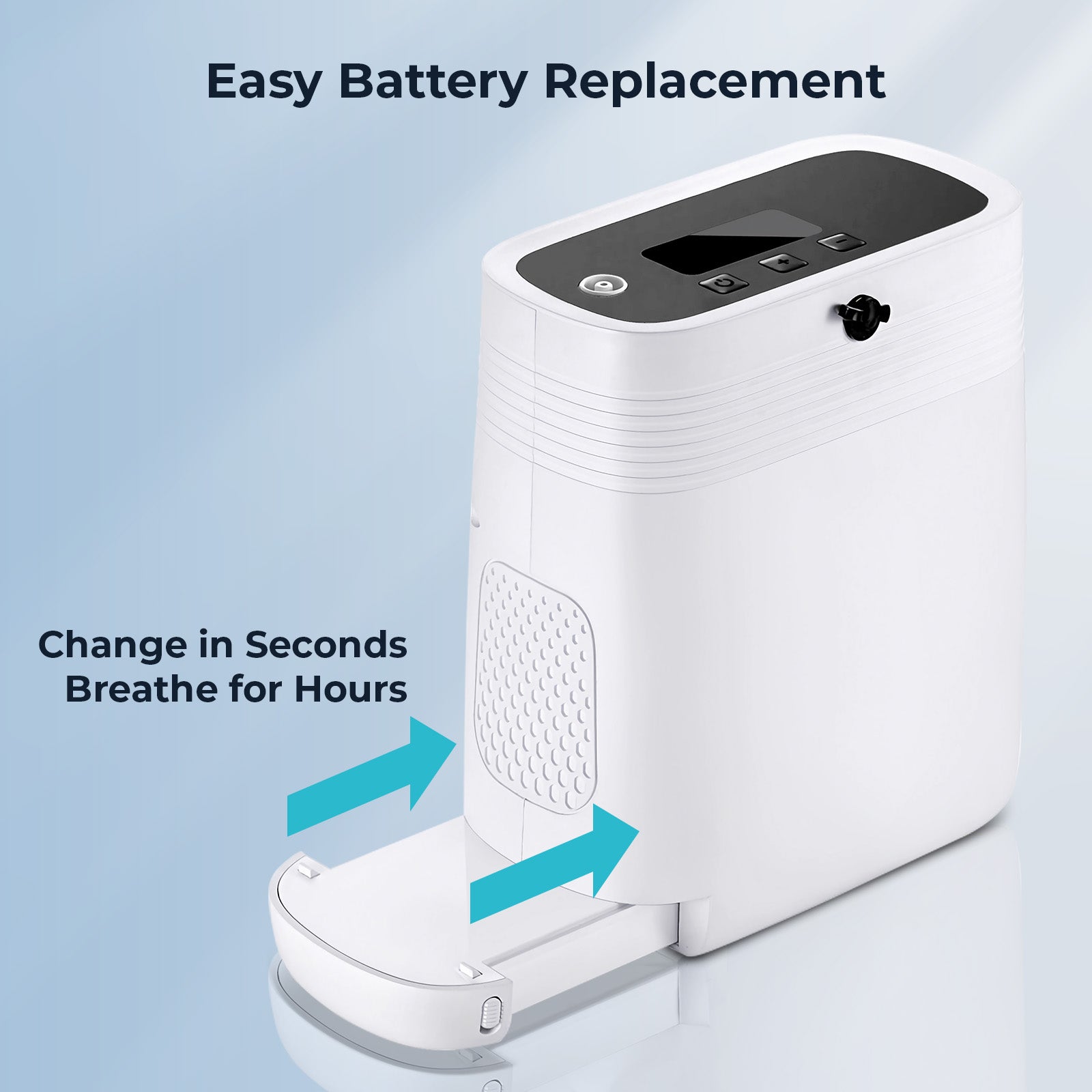 GOYOJO Adjustable 1-5L Continuous Flow Portable Oxygen Concentrator  Machine